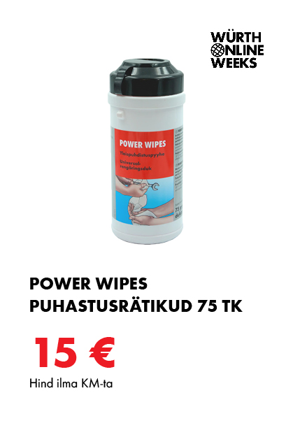 POWER WIPES PUHASTUSRÄTIKUD 75TK