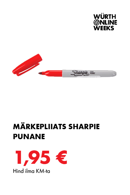 MÄRKEPLIIATS SHARPIE PUNANE